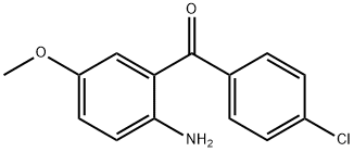 (2-氨基-5-甲氧基苯基)(4-氯苯基)甲酮 结构式