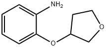 BenzenaMine, 2-[(tetrahydro-3-furanyl)oxy]- 结构式