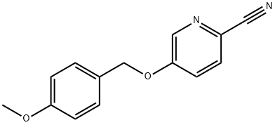 5-((4-甲氧基苄基)氧基)皮考啉腈 结构式