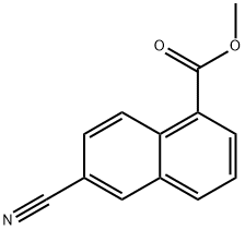 6-氰基-1-萘甲酸甲酯 结构式