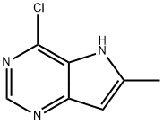 4-氯-6-甲基-5H-吡咯并[3,2-D]嘧啶 结构式