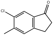 6-氯-5-甲基-1-茚酮 结构式