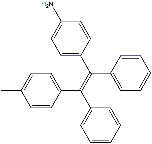 4-(1,2-二苯基-2-(对甲苯基)乙烯基)苯胺 结构式