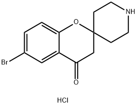 6-溴螺[色满-2,4'-哌啶]-4-酮盐酸盐 结构式