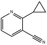 2-环丙基烟腈 结构式