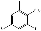 2-甲基-4-溴-6-碘苯胺 结构式