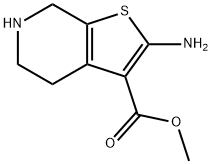 甲基2 - 氨基-4,5,6,7 - 四氢噻吩并[2,3-C]吡啶-3 - 羧酸甲酯 结构式