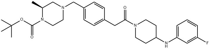 (S)-4-(4-(2-(4 - ((3-氟苯基)氨基)哌啶-1-基)-2-氧代乙基)苄基)-2-甲 结构式