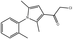 2-氯-1-[2,5-二甲基-1-(2-甲基苯基)-1H-吡咯-3-基]乙烷-1-酮 结构式