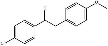 1-(4-Chlorophenyl)-2-(4-Methoxyphenyl)ethanone 结构式