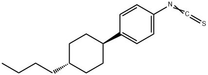 4-(反式-4'-正丁基环己基)苯异硫氰酸酯 结构式