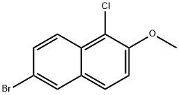 6-溴-1-氯-2-甲氧基萘 结构式