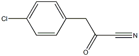 2-(4-氯苯基)乙酰基氰化物 结构式