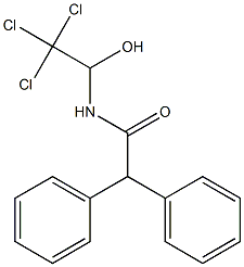 2,2-diphenyl-N-(2,2,2-trichloro-1-hydroxyethyl)acetaMide 结构式