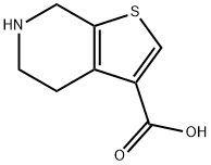 4,5,6,7-四氢噻吩并[2,3-C]吡啶-3-羧酸 结构式