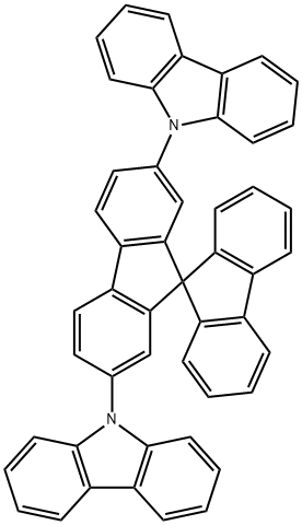 2,7-二(9H-咔唑-9-基)-9,9-螺二(9H-芴) 结构式