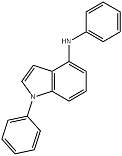 N,1-二苯基-1H-吲哚-4-胺 结构式