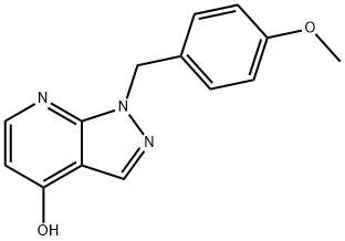 1-(4-甲氧基苄基)-1H-吡唑并[3,4-B]吡啶-4-醇 结构式