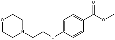 4-(2-吗啉-4-基-乙氧基)苯甲酸甲酯 结构式