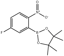 5-氟-2-硝基苯硼酸频哪醇酯 结构式