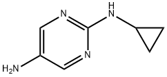 N2-环丙基嘧啶-2,5-二胺 结构式