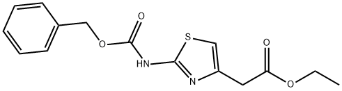 2-(2-苄氧羰基氨基噻唑-4-基)乙酸乙酯 结构式