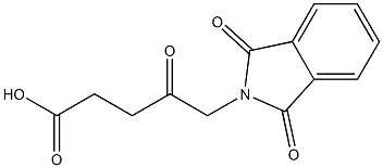 5-邻苯二甲酰亚胺乙酰丙酸 结构式