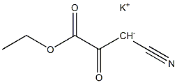 3-氰基-2-氧代丙酸乙酯钾盐 结构式