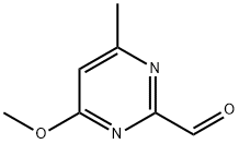 4-甲氧基-6-甲基嘧啶-2-甲醛 结构式