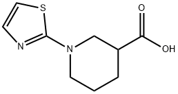 1-(噻唑-2-基)哌啶-3-羧酸 结构式