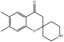 6,7-二甲基-4-氧代-3,4-二氢-1Η-螺[色烯-2,4 '-哌啶 结构式
