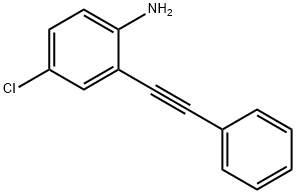 4-氯-2-(苯基乙炔基)苯胺 结构式