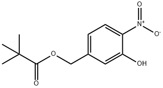 3-羟基-4-硝基苄基三甲基乙酸盐 结构式