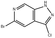 5-溴-3-氯-1H-吡唑并[3,4-C]吡啶 结构式