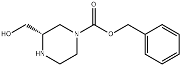 (S)-1-CBZ-3-羟甲基哌嗪 结构式