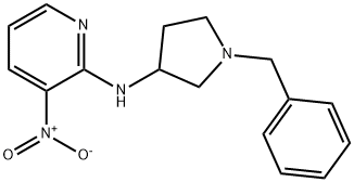 (1-苄基-吡咯烷-3-基)-(3-硝基-吡啶-2-基)-胺 结构式