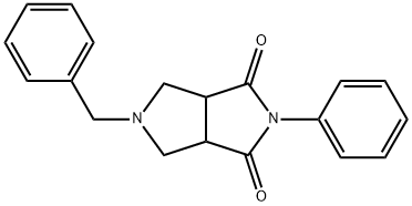 5-Benzyl-2-phenyltetrahydropyrrolo[3,4-c]pyrrole-1,3-dione 结构式