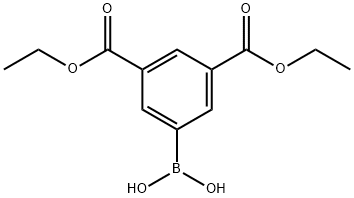 3,5-双(乙氧羰基)苯硼酸 结构式