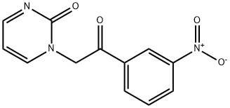 1-(2-(3-硝基苯基)-2-氧代乙基)嘧啶-2(1H)-酮 结构式