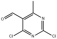 2,4-二氯-6-甲基5-嘧啶甲醛 结构式