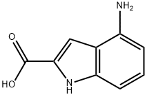 4-氨基-1H-2-吲哚甲酸 结构式