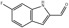 6-氟-1H-吲哚-2-甲醛 结构式