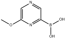 6-甲氧基吡嗪-2-硼酸 结构式