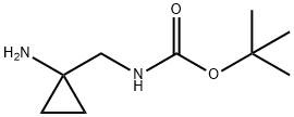 ((1-氨基环丙基)甲基)氨基甲酸叔丁酯 结构式