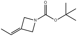 叔-丁基 3-亚乙基吖丁啶-1-甲酸基酯 结构式
