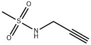 N-(2-丙炔基)-甲烷磺酰胺 结构式