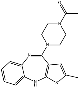 奥氮平N乙酰基杂质 结构式