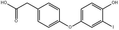 4-(3-碘-4-羟基苯氧基)-苯乙酸 结构式