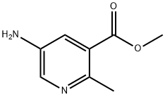 5-氨基-2-甲基烟酸甲酯 结构式