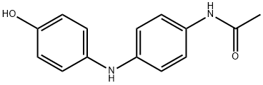 N-[4-[(4-羟基苯基)氨基]苯基]乙酰胺 结构式